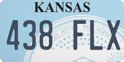 KS license plate 438FLX