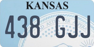 KS license plate 438GJJ