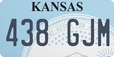 KS license plate 438GJM