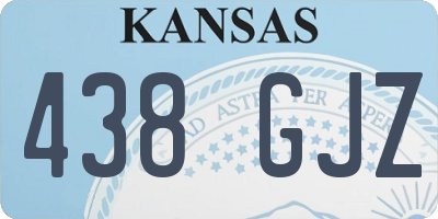KS license plate 438GJZ