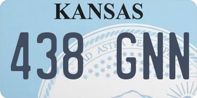 KS license plate 438GNN