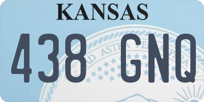 KS license plate 438GNQ
