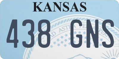 KS license plate 438GNS