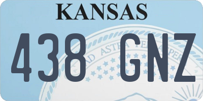 KS license plate 438GNZ