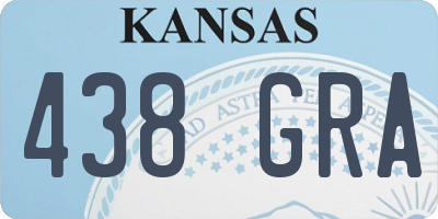 KS license plate 438GRA