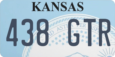 KS license plate 438GTR
