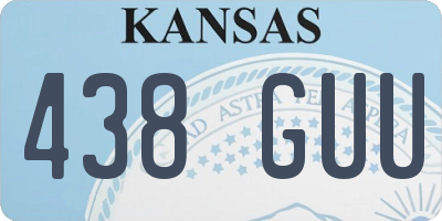 KS license plate 438GUU