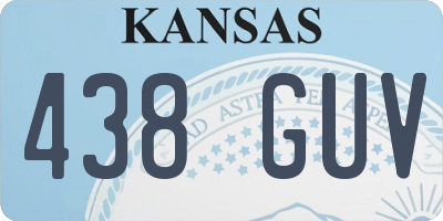 KS license plate 438GUV