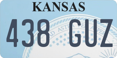 KS license plate 438GUZ