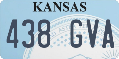 KS license plate 438GVA