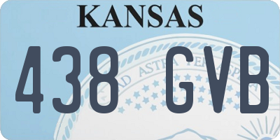 KS license plate 438GVB