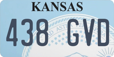 KS license plate 438GVD