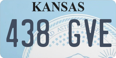 KS license plate 438GVE