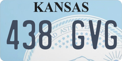 KS license plate 438GVG