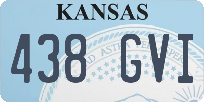 KS license plate 438GVI