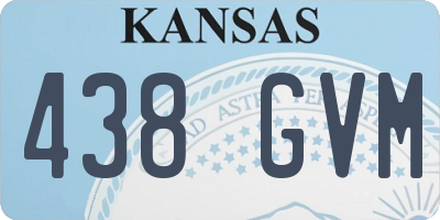 KS license plate 438GVM