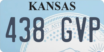 KS license plate 438GVP