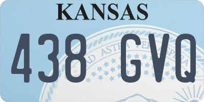KS license plate 438GVQ