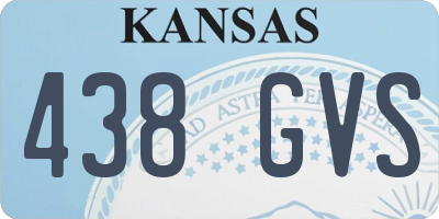 KS license plate 438GVS