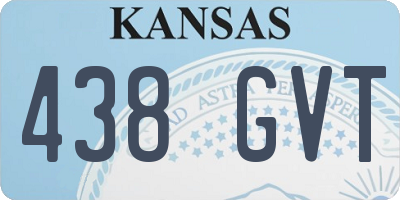KS license plate 438GVT
