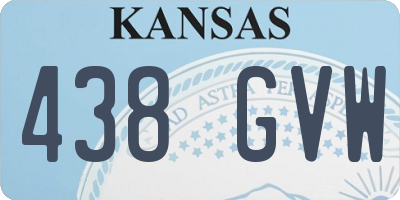 KS license plate 438GVW