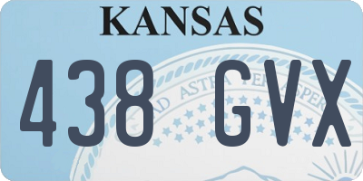 KS license plate 438GVX