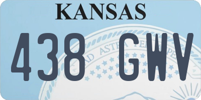 KS license plate 438GWV