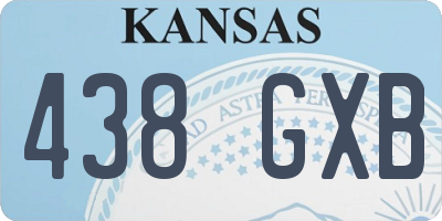 KS license plate 438GXB