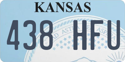 KS license plate 438HFU