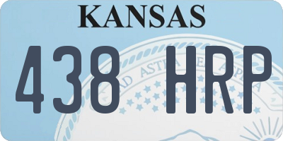 KS license plate 438HRP