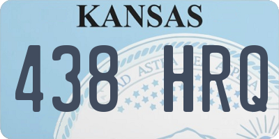 KS license plate 438HRQ