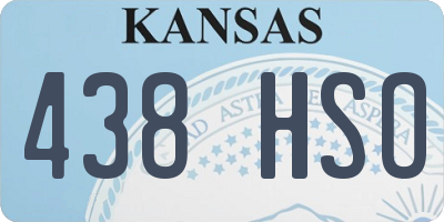 KS license plate 438HSO