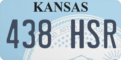KS license plate 438HSR
