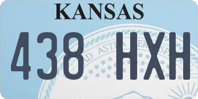 KS license plate 438HXH