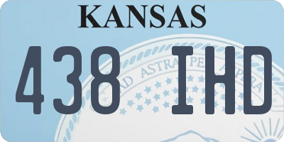 KS license plate 438IHD
