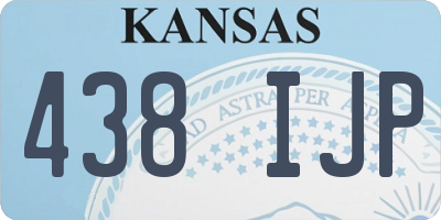 KS license plate 438IJP