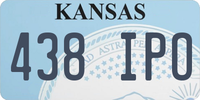 KS license plate 438IPO
