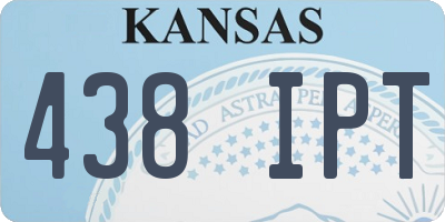 KS license plate 438IPT
