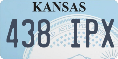 KS license plate 438IPX