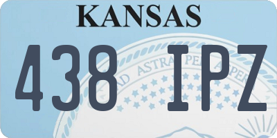 KS license plate 438IPZ