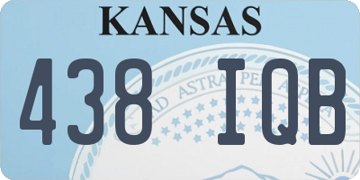 KS license plate 438IQB