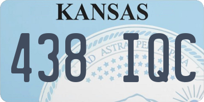 KS license plate 438IQC