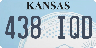 KS license plate 438IQD