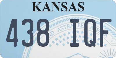 KS license plate 438IQF