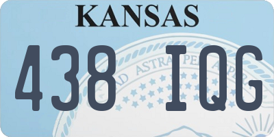 KS license plate 438IQG