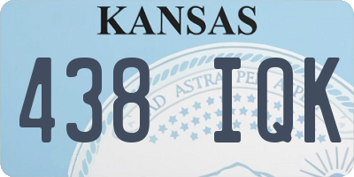 KS license plate 438IQK