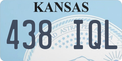 KS license plate 438IQL