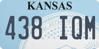 KS license plate 438IQM