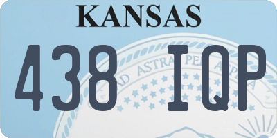 KS license plate 438IQP