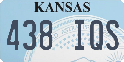 KS license plate 438IQS